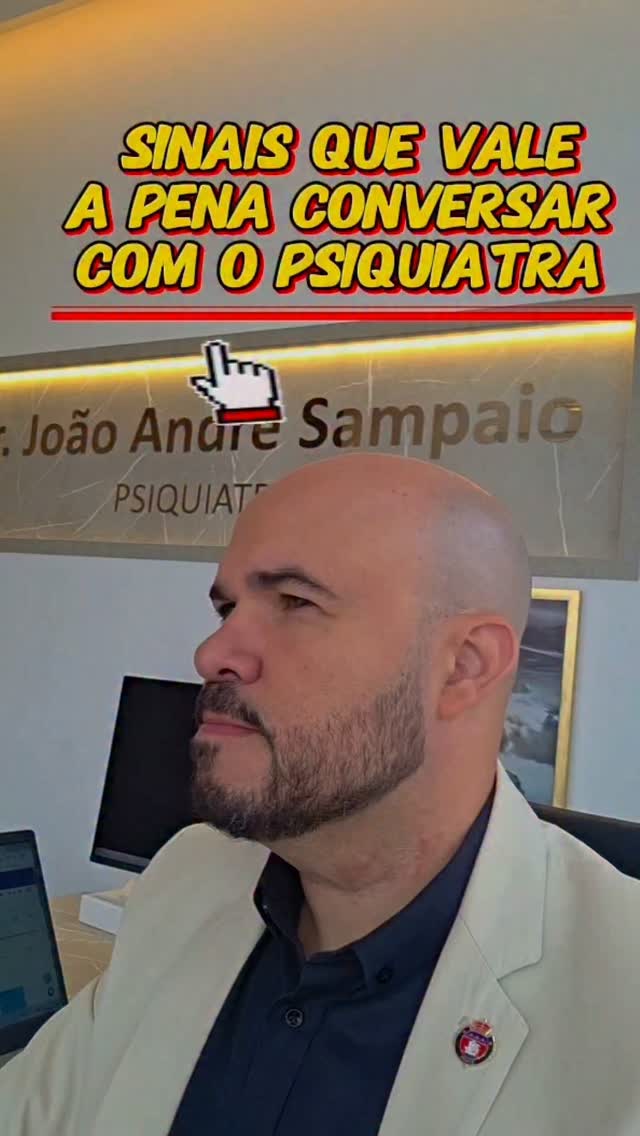 Dr. João André em vídeo sobre procurar ajuda em saúde mental